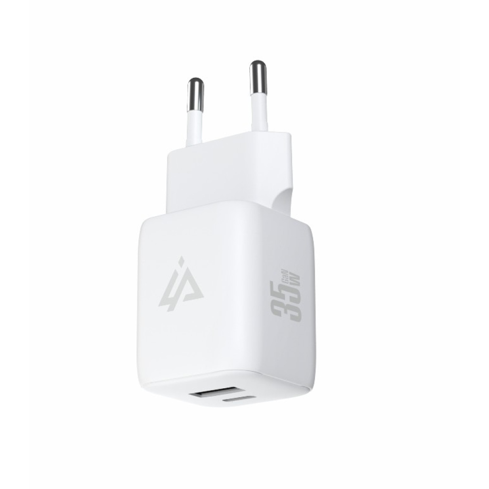 iPEAX GaN Síťová nabíječka 35 W, 1x USB-C a 1x USB-A - bílá