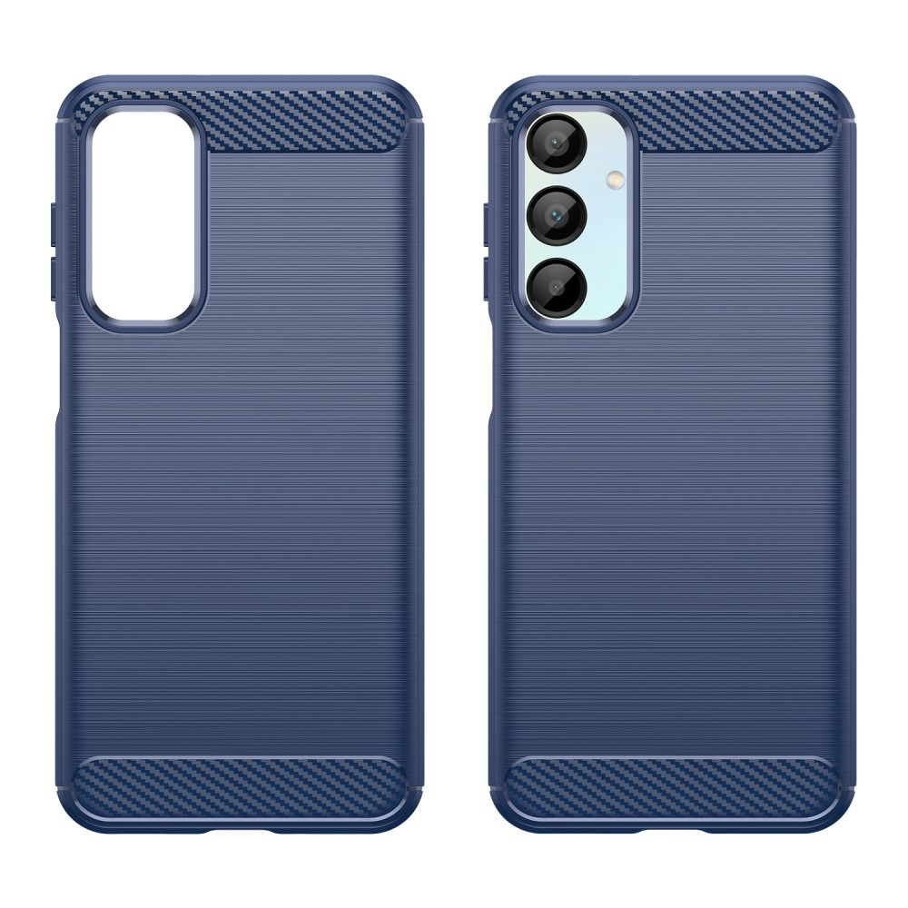 Carbon odolný gelový obal na Samsung Galaxy A16 4G/5G - modrý
