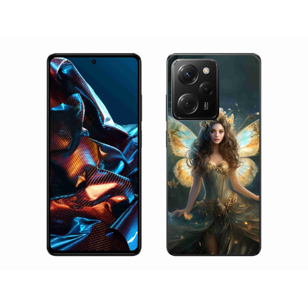 Gelový kryt mmCase na Xiaomi Poco X5 Pro 5G - motýlí žena