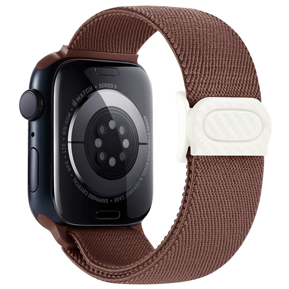 Gradient nylonový řemínek na Apple Watch Ultra/Ultra 2 49mm/SE/SE 2022/2023 44mm/9/8/7 45mm/6/5/4 44mm/3/2/1 42 mm - hnědý