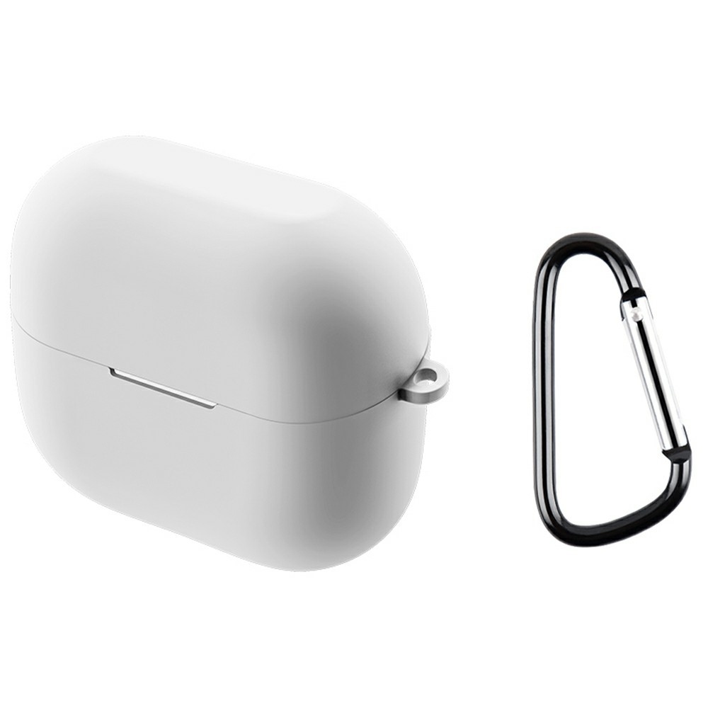 Sleeve silikonový obal s karabinou na Samsung Galaxy Buds3 FE - bílý