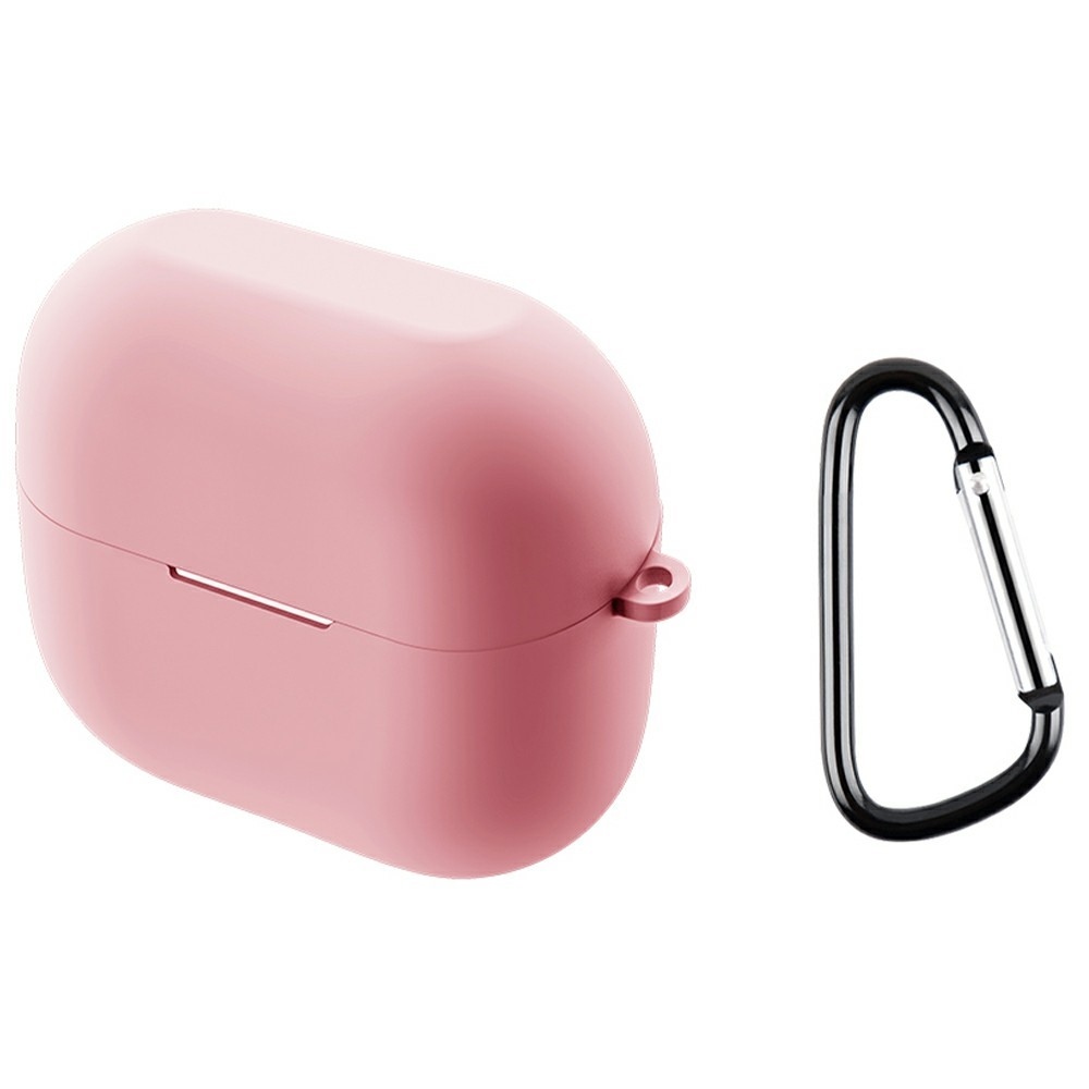 Sleeve silikonový obal s karabinou na Samsung Galaxy Buds3 FE - růžový