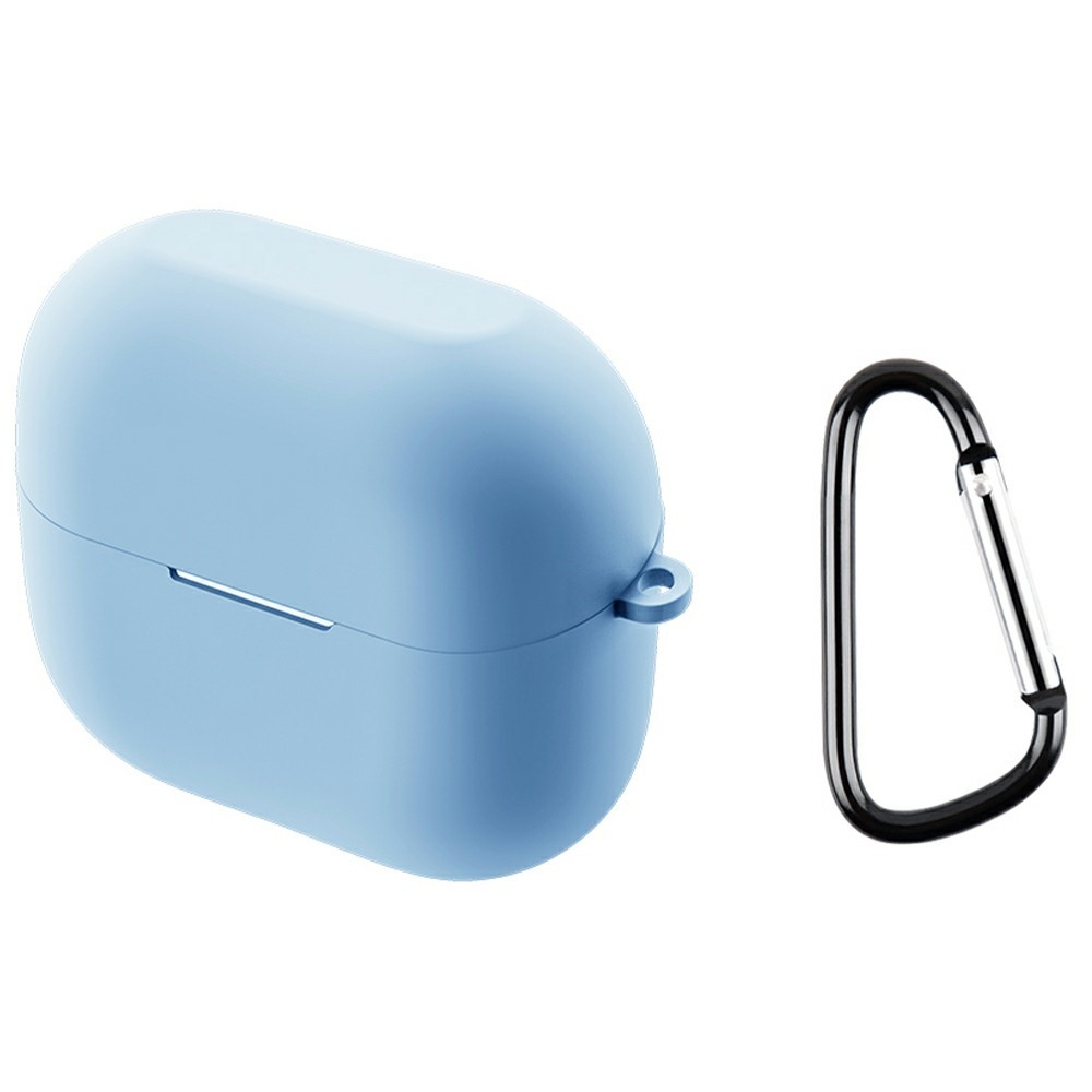 Sleeve silikonový obal s karabinou na Samsung Galaxy Buds3 FE - světlemodrý