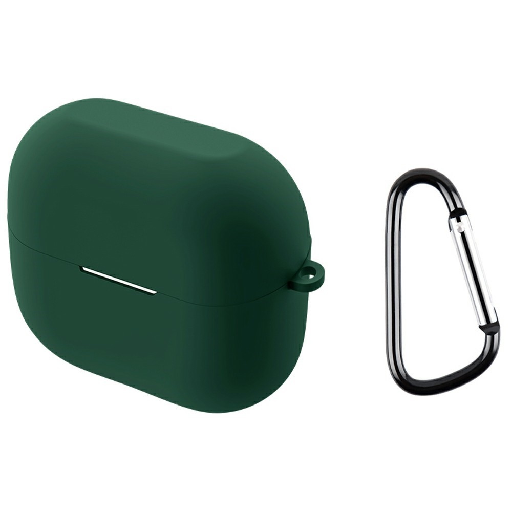 Sleeve silikonový obal s karabinou na Samsung Galaxy Buds3 FE - zelený