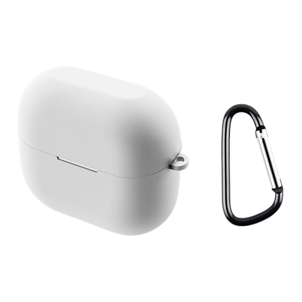 Sleeve silikonový obal s karabinou na Samsung Galaxy Buds3 Pro/Buds3 - bílý