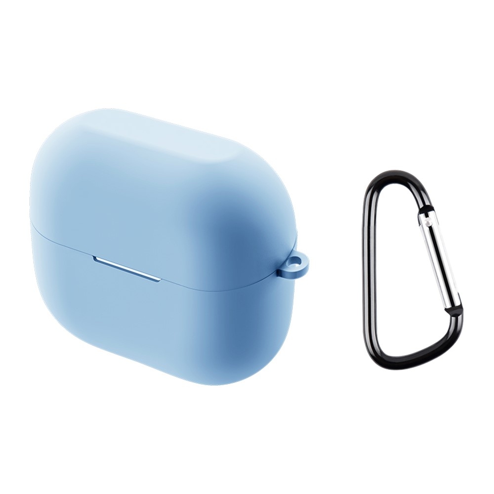Sleeve silikonový obal s karabinou na Samsung Galaxy Buds3 Pro/Buds3 - světlemodrý