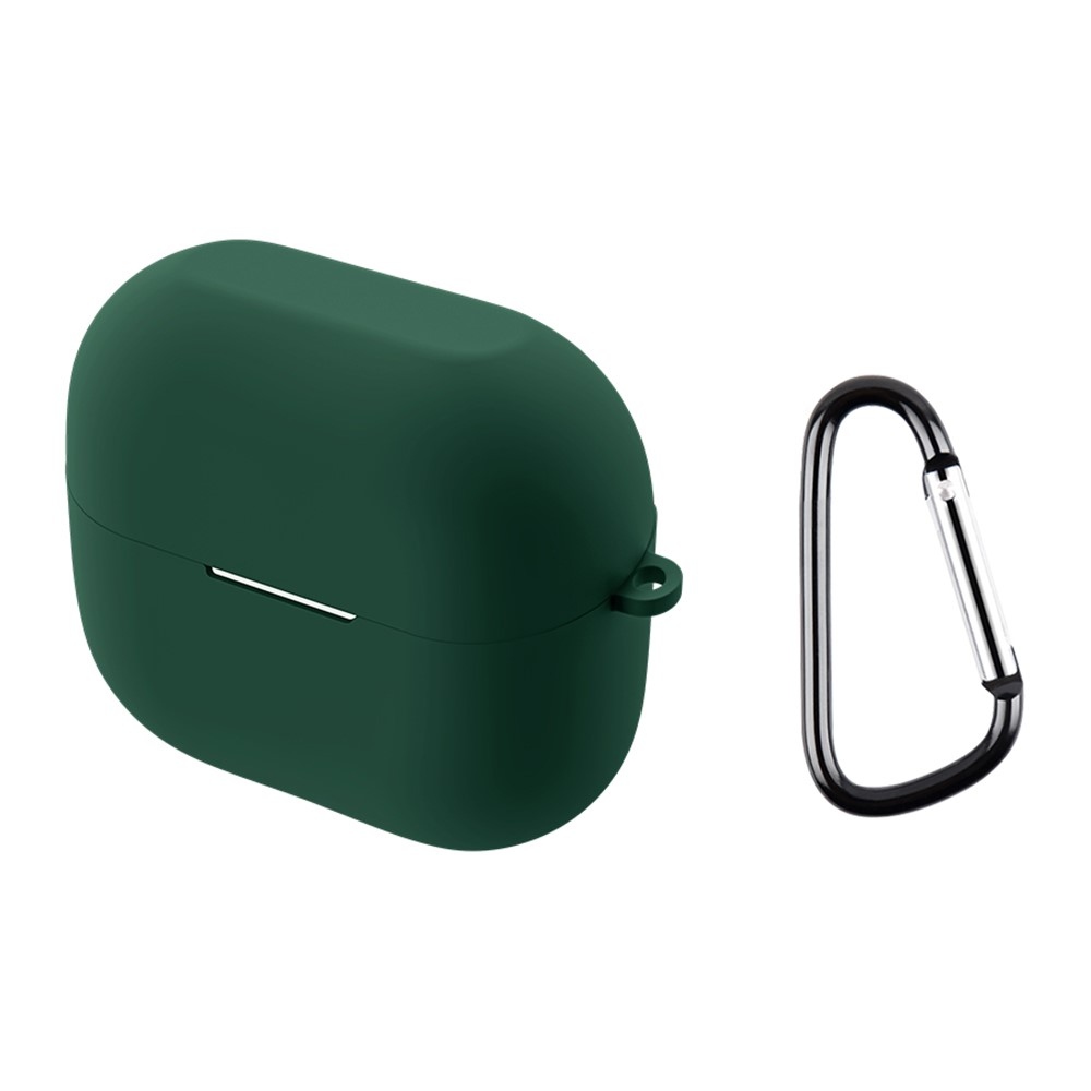 Sleeve silikonový obal s karabinou na Samsung Galaxy Buds3 Pro/Buds3 - zelený