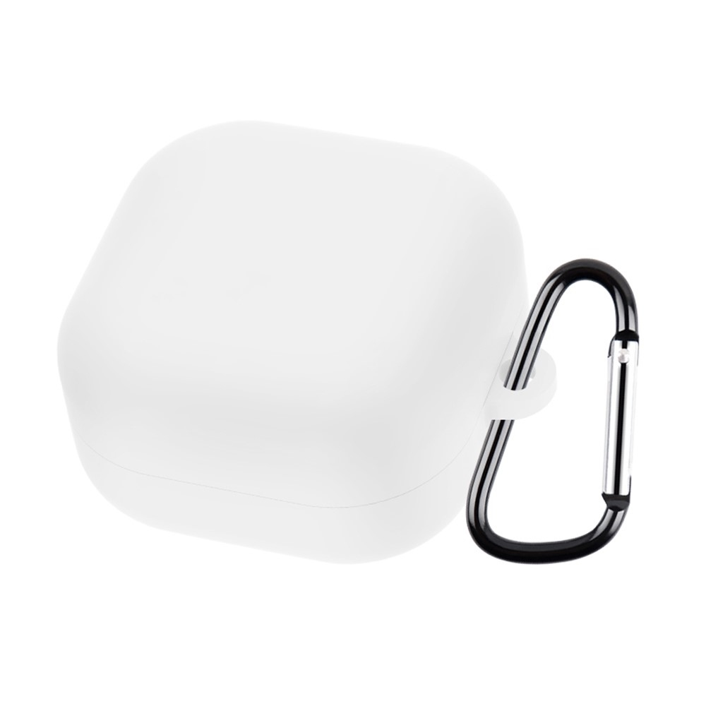 Sleeve silikonový obal s karabinou na Samsung Galaxy Buds4 Pro/Buds4 - bílý