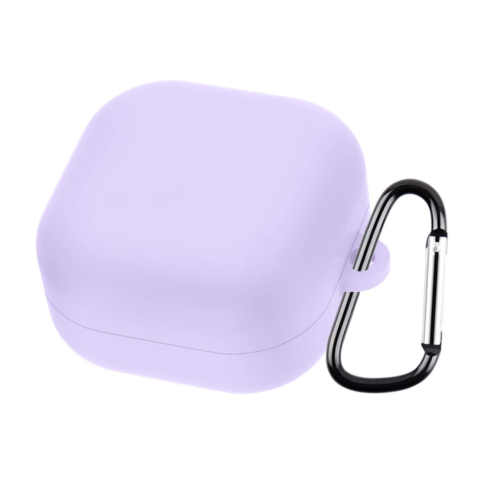 Sleeve silikonový obal s karabinou na Samsung Galaxy Buds4 Pro/Buds4 - světlefialový
