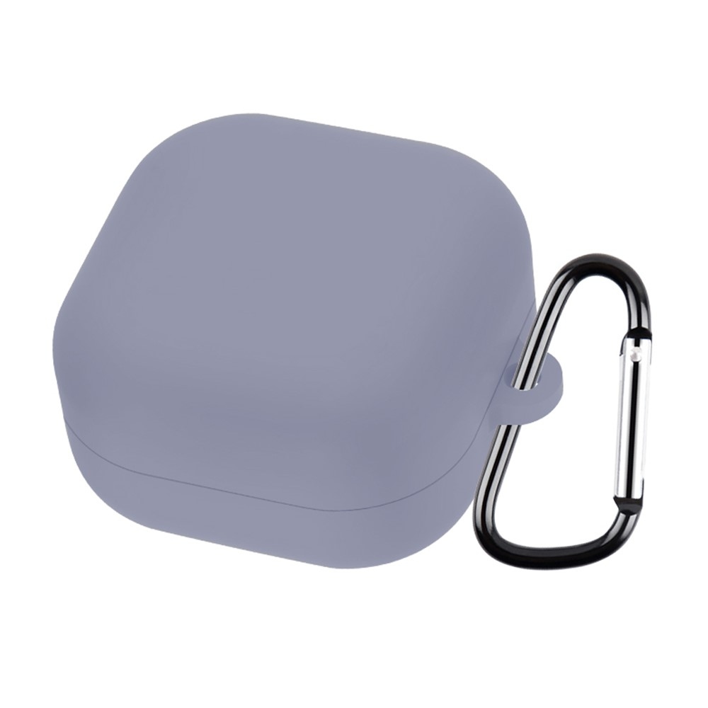 Sleeve silikonový obal s karabinou na Samsung Galaxy Buds4 Pro/Buds4 - tmavěfialový