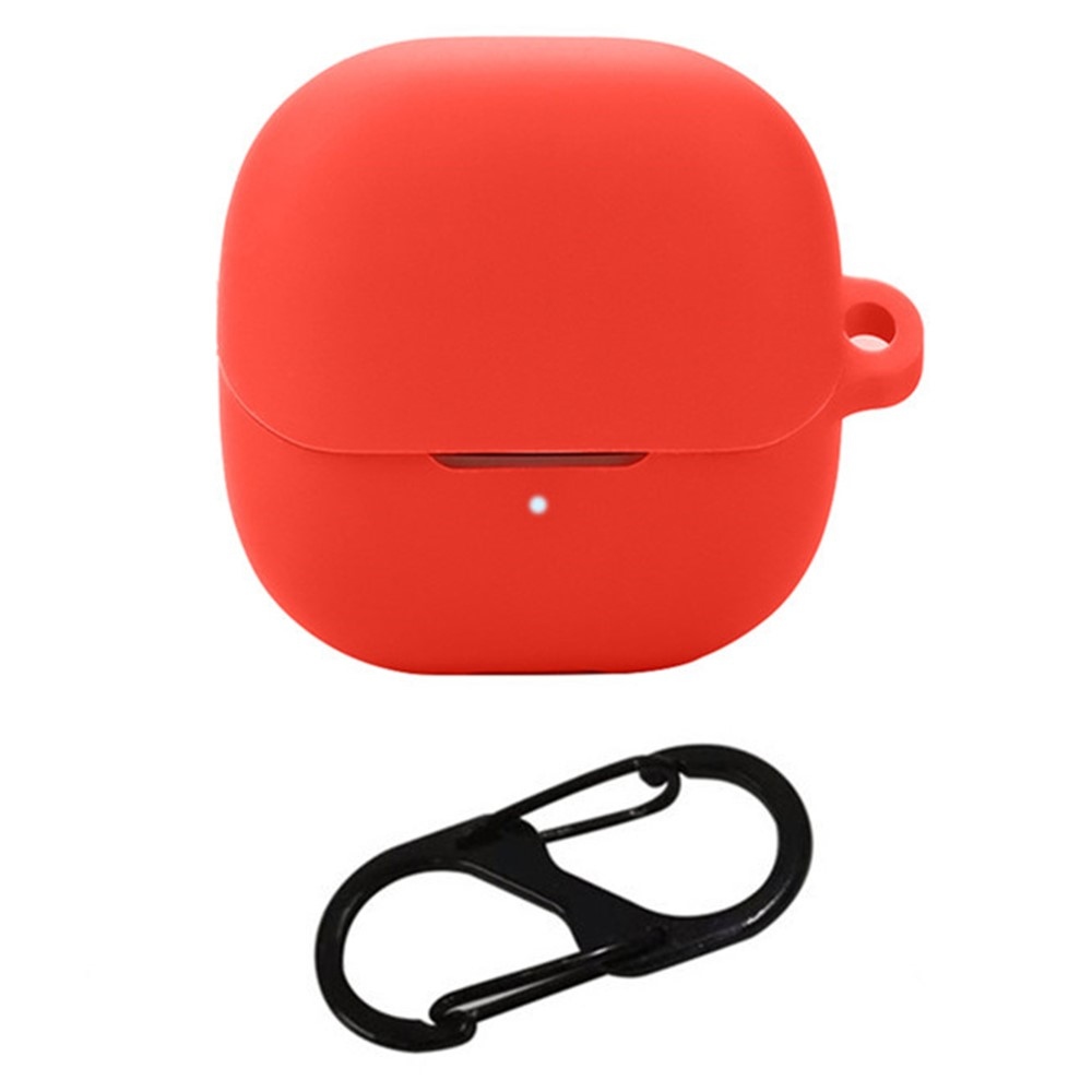 Sleeve silikonový obal s karabinou na Xiaomi Buds 5 - červený