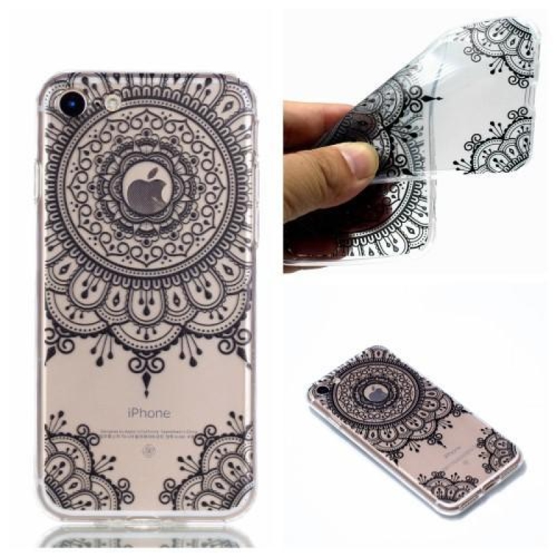 Slend tenký gelový obal na iPhone 7 Plus a 8 Plus - mandala