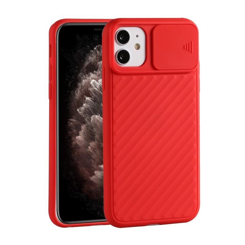 Slide gelový obal na mobil iPhone 12 mini - červený