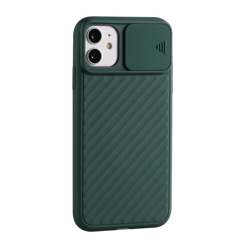 Slide gelový obal na mobil iPhone 12 mini - zelený