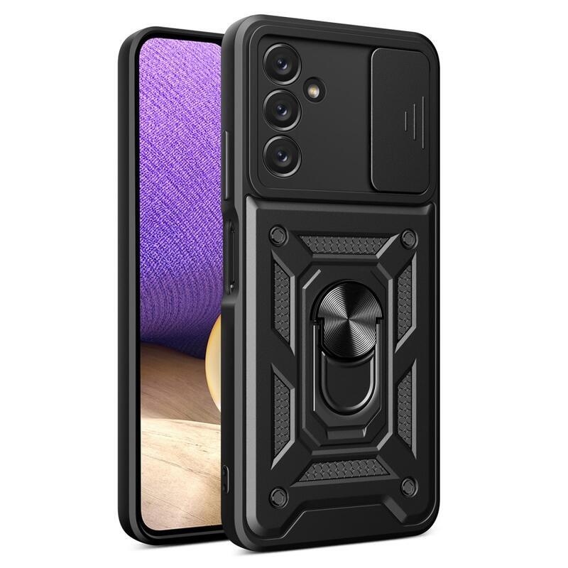 Slide odolný hybridní kryt na Samsung Galaxy A14 4G/5G - černý
