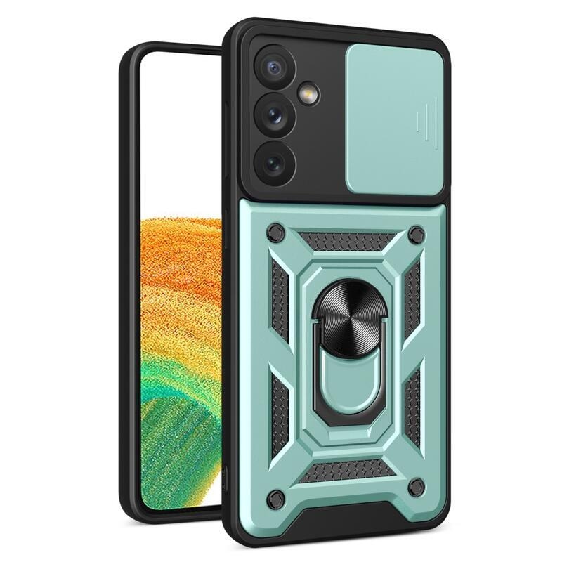 Slide odolný hybridní kryt na Samsung Galaxy A34 5G - zelený