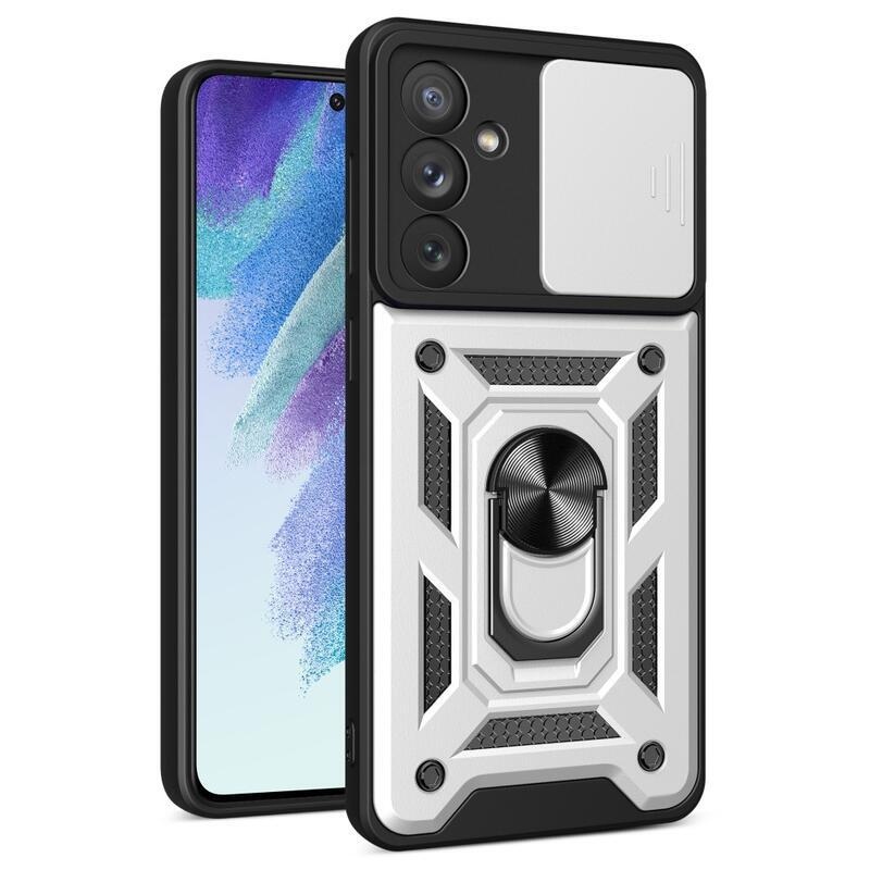 Slide odolný hybridní kryt na Samsung Galaxy A54 5G - stříbrný