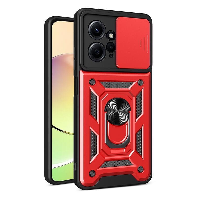 Slide odolný hybridní kryt na Xiaomi Redmi Note 12 4G - červený