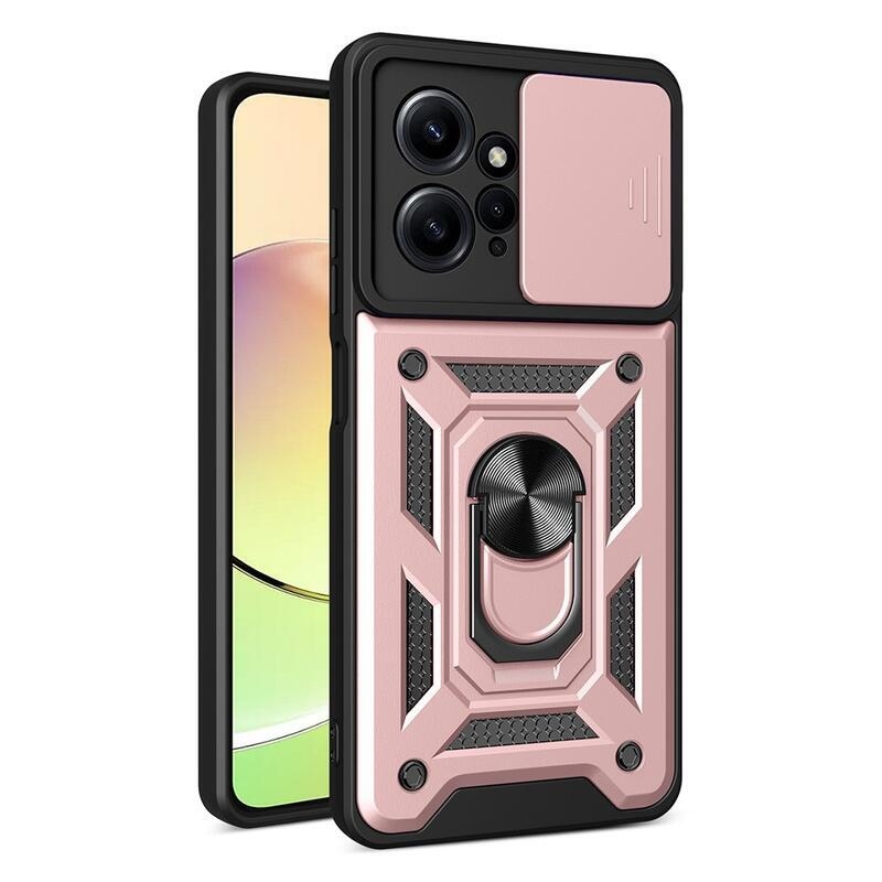 Slide odolný hybridní kryt na Xiaomi Redmi Note 12 4G - růžovozlatý