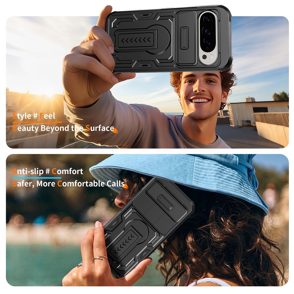 Slide odolný kryt na Google Pixel 11 Pro XL / 10 Pro XL - černý