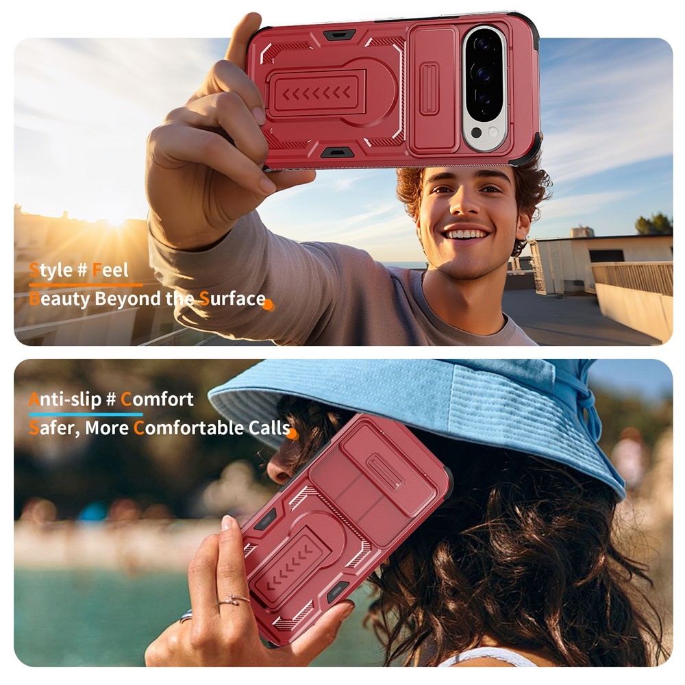 Slide odolný kryt na Google Pixel 11 Pro XL / 10 Pro XL - červený