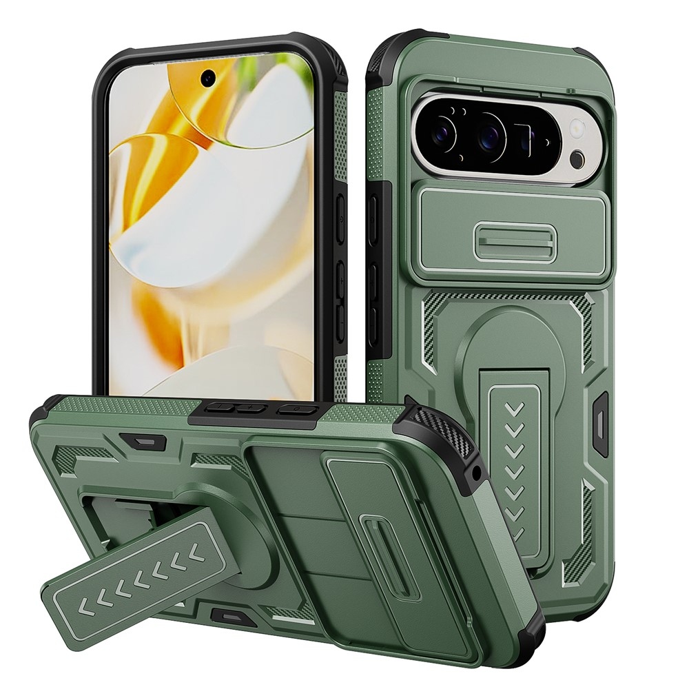 Slide odolný kryt na Google Pixel 11 Pro XL / 10 Pro XL - zelený