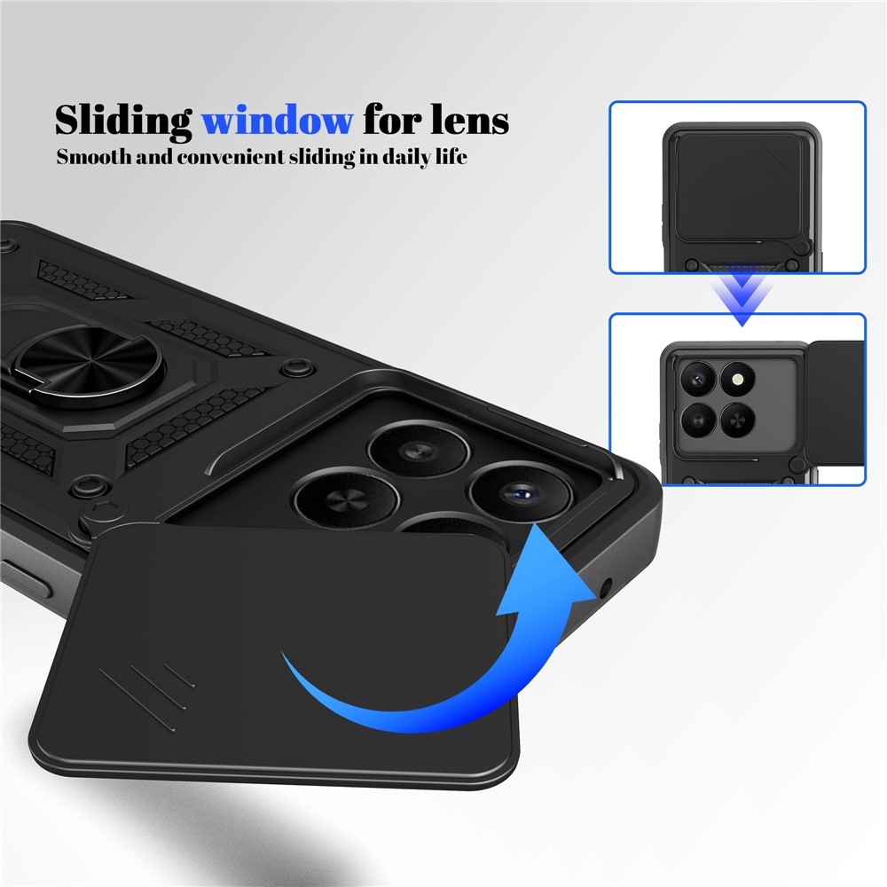 Slide odolný kryt na Honor 400 Smart 5G/4G/Honor X7d - černý