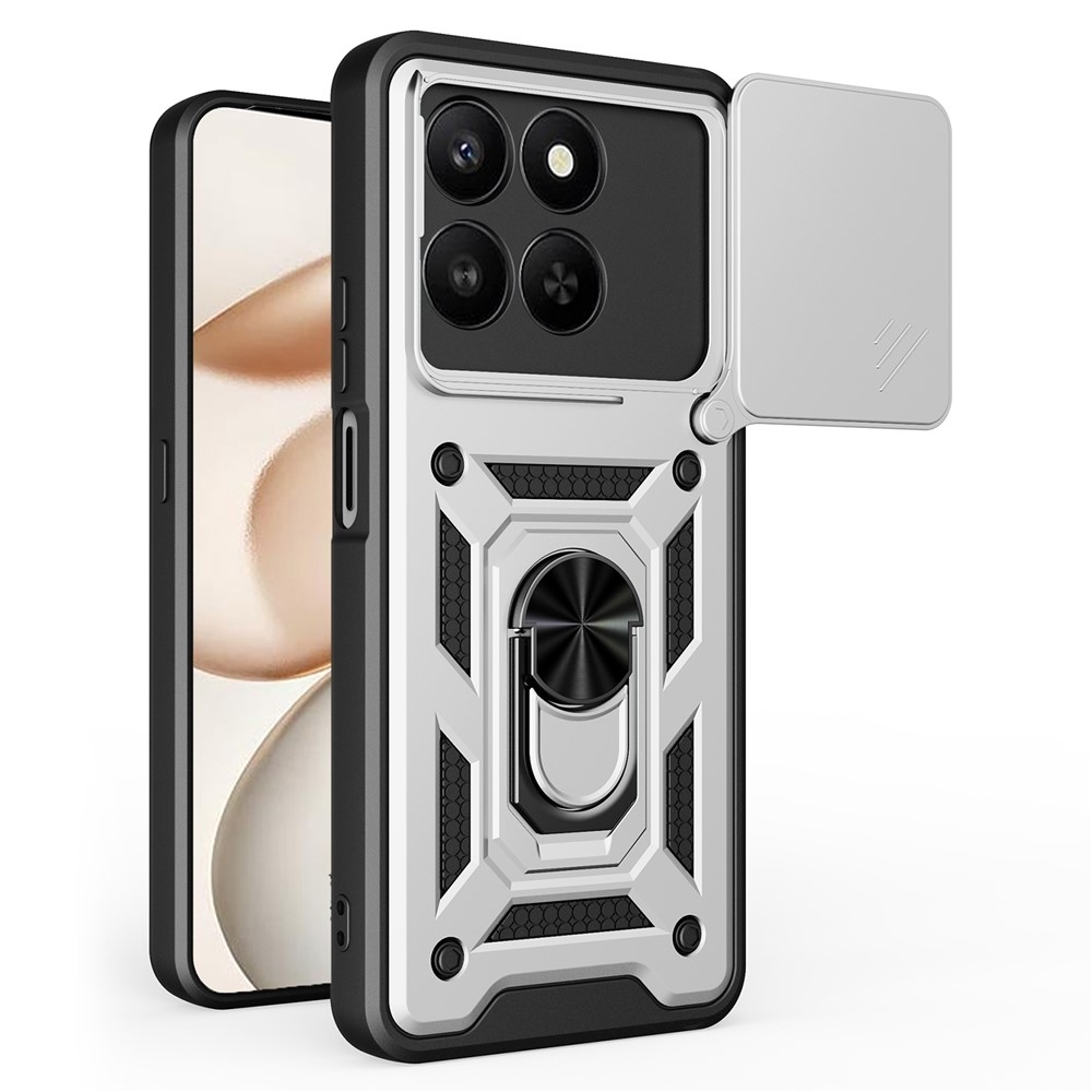 Slide odolný kryt na Honor 400 Smart 5G/4G/Honor X7d - stříbrný