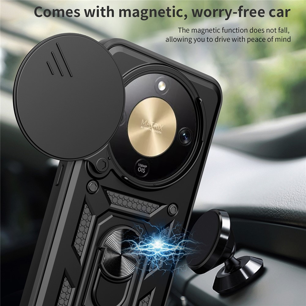 Slide odolný kryt na Honor Magic 8 Lite 5G - černý