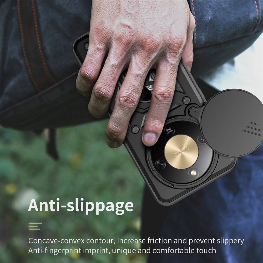 Slide odolný kryt na Honor Magic 8 Lite 5G - černý