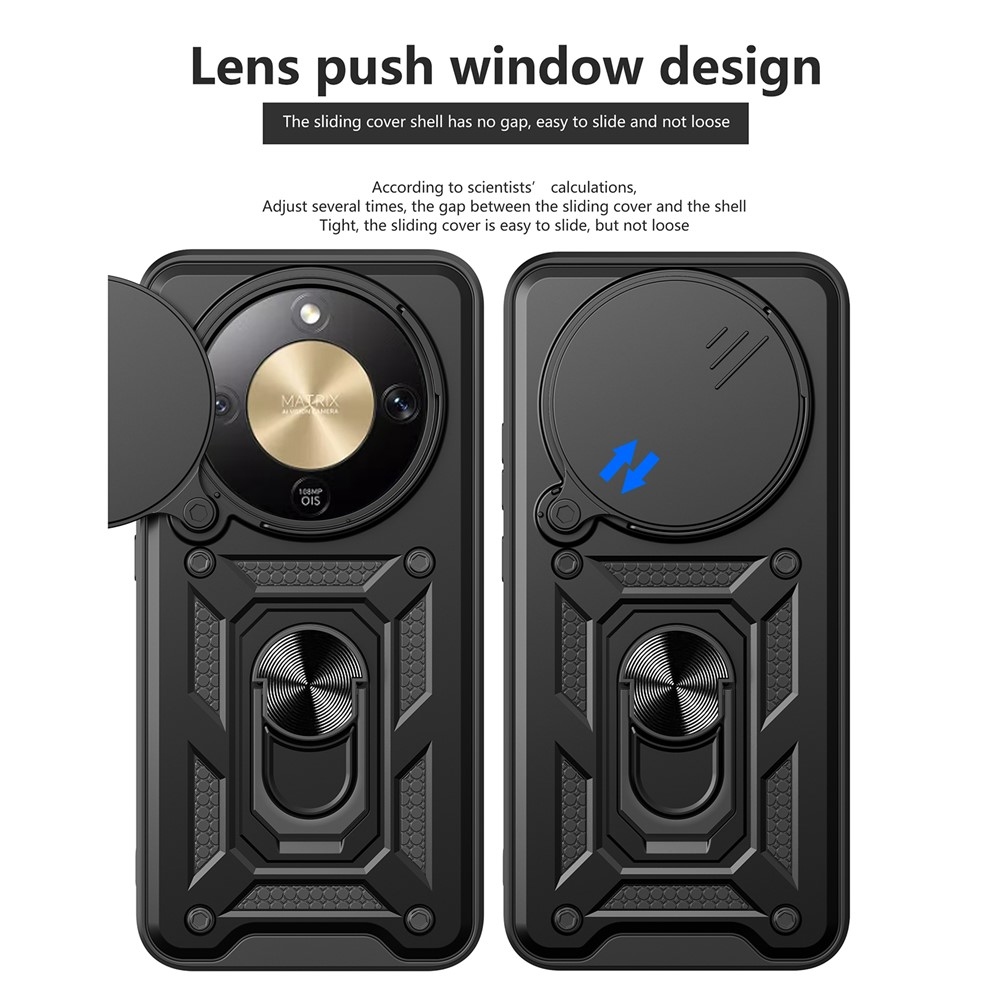 Slide odolný kryt na Honor Magic 8 Lite 5G - černý