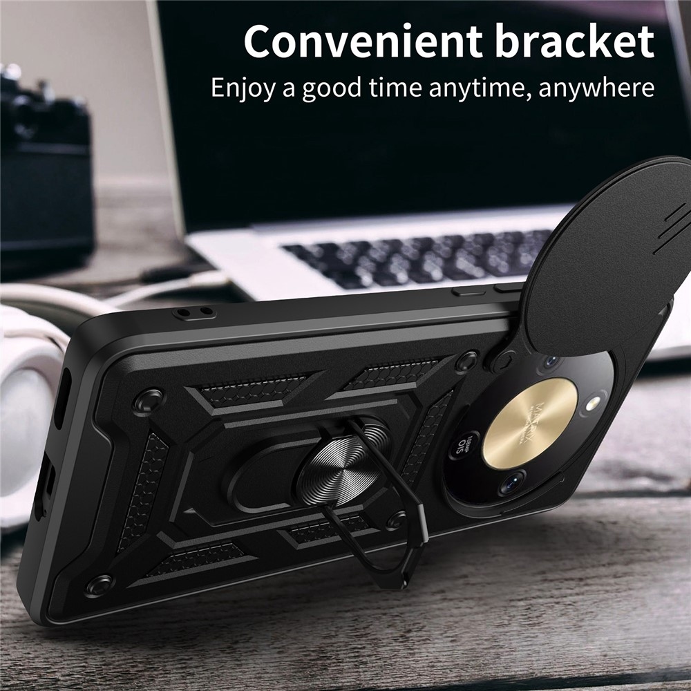 Slide odolný kryt na Honor Magic 8 Lite 5G - černý