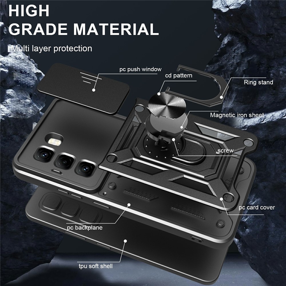 Slide odolný kryt na Infinix Hot 50 Pro - černý