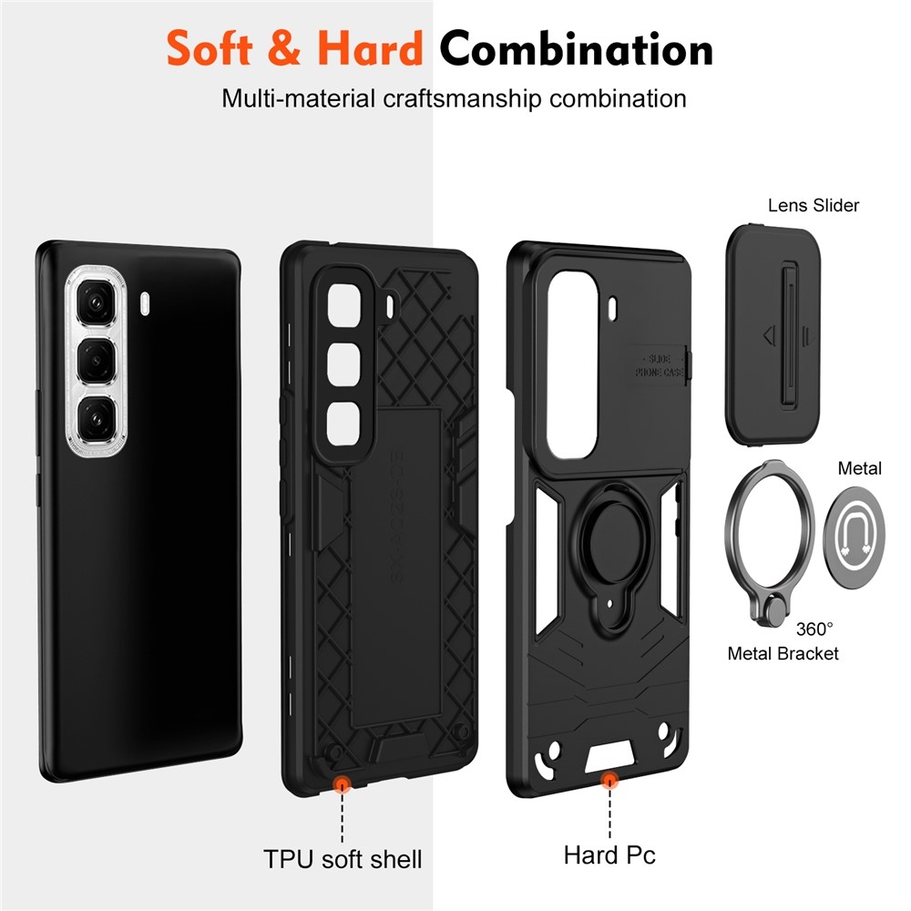 Slide odolný kryt na Infinix Hot 50 Pro+ - černý