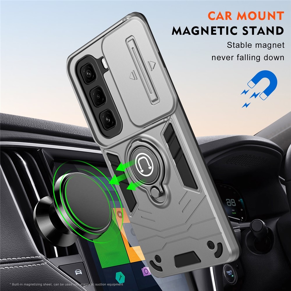 Slide odolný kryt na Infinix Hot 50 Pro+ - šedý