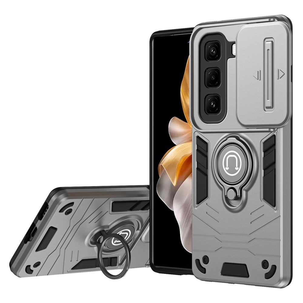 Slide odolný kryt na Infinix Hot 50 Pro+ - šedý