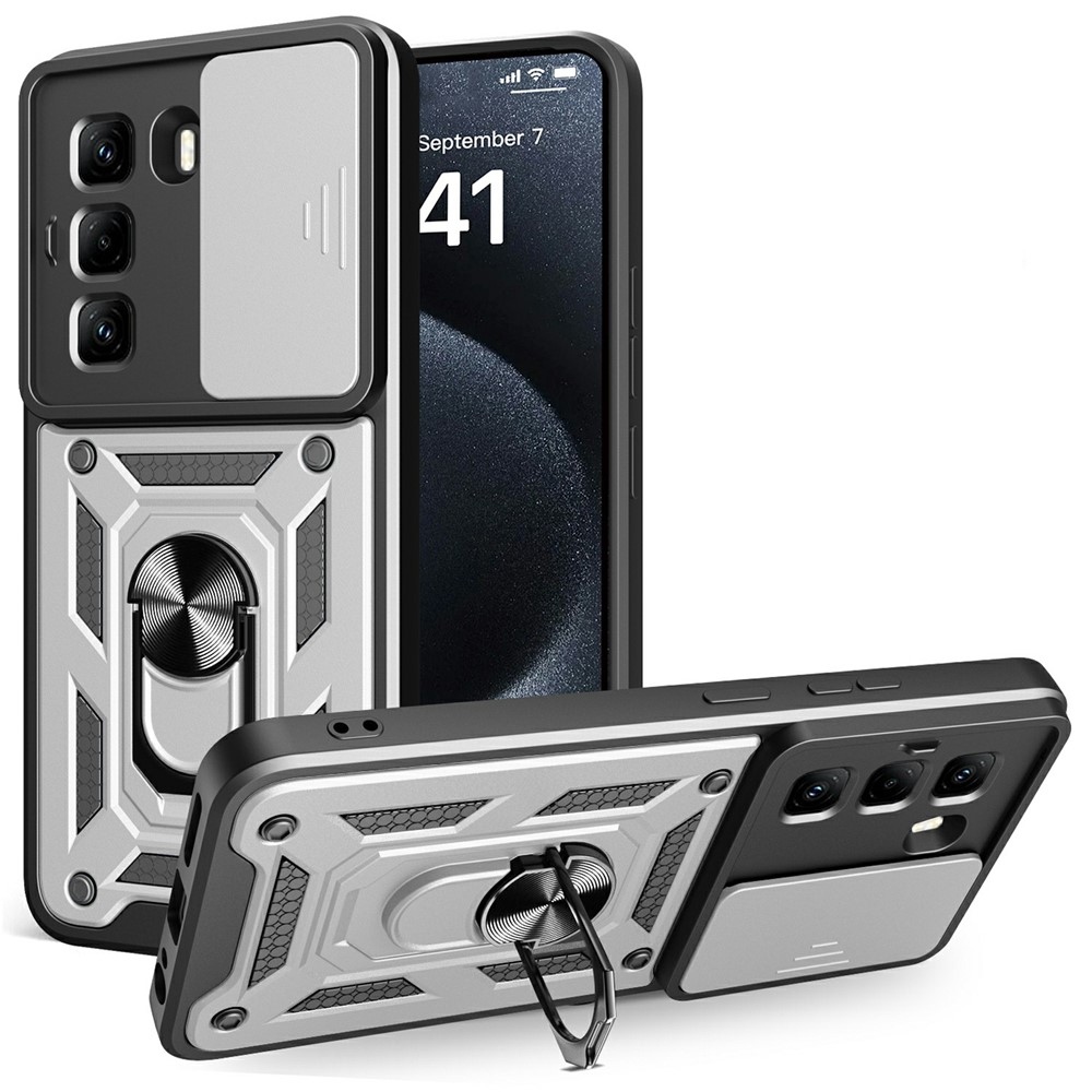 Slide odolný kryt na Infinix Hot 50 Pro - stříbrný