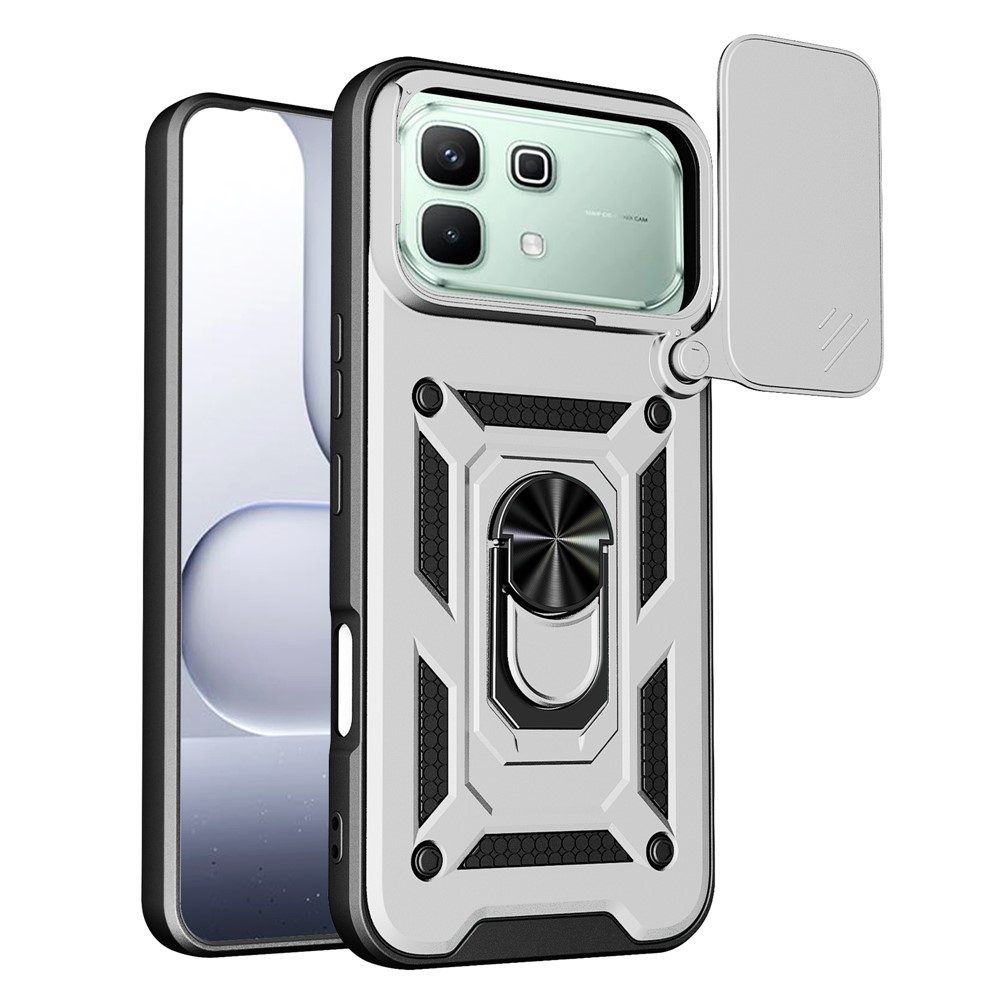 Slide odolný kryt na Infinix Note 60 5G/Note 60 Pro 5G - stříbrný