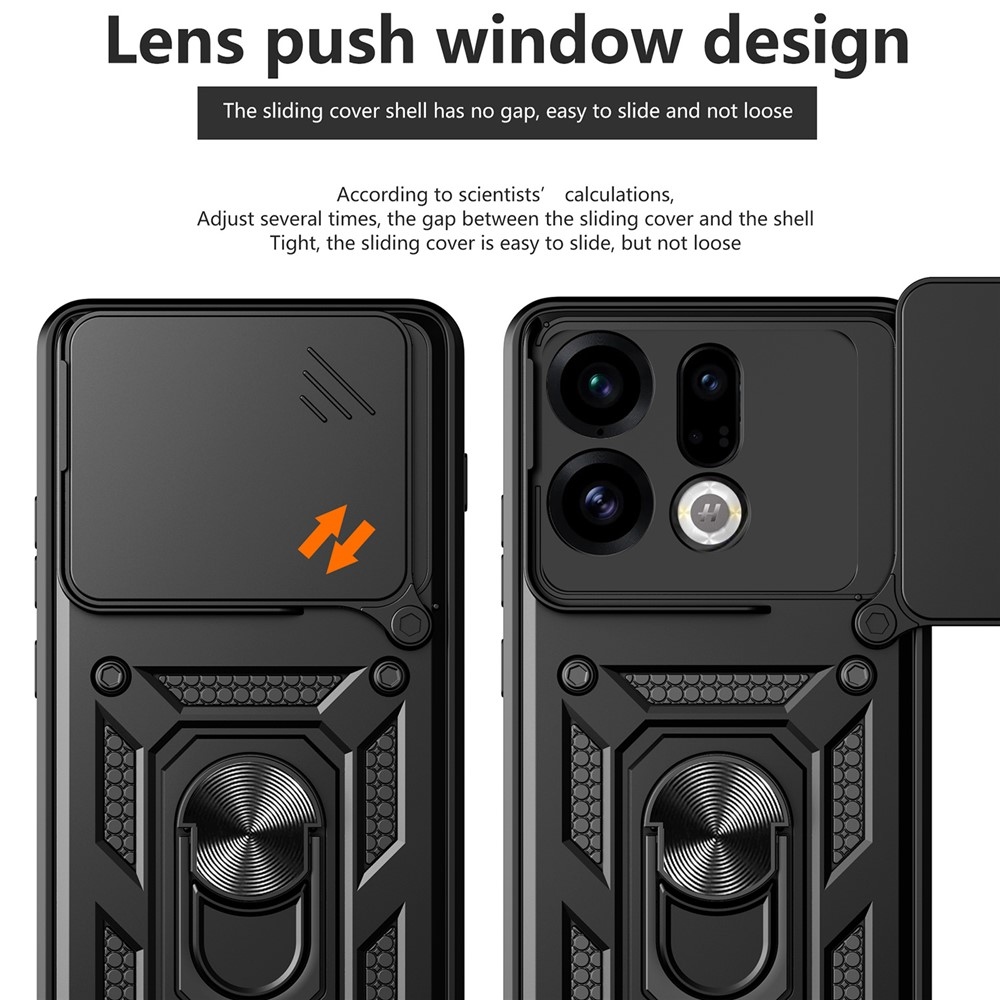 Slide odolný kryt na mobil Oppo Find X9 5G - černý