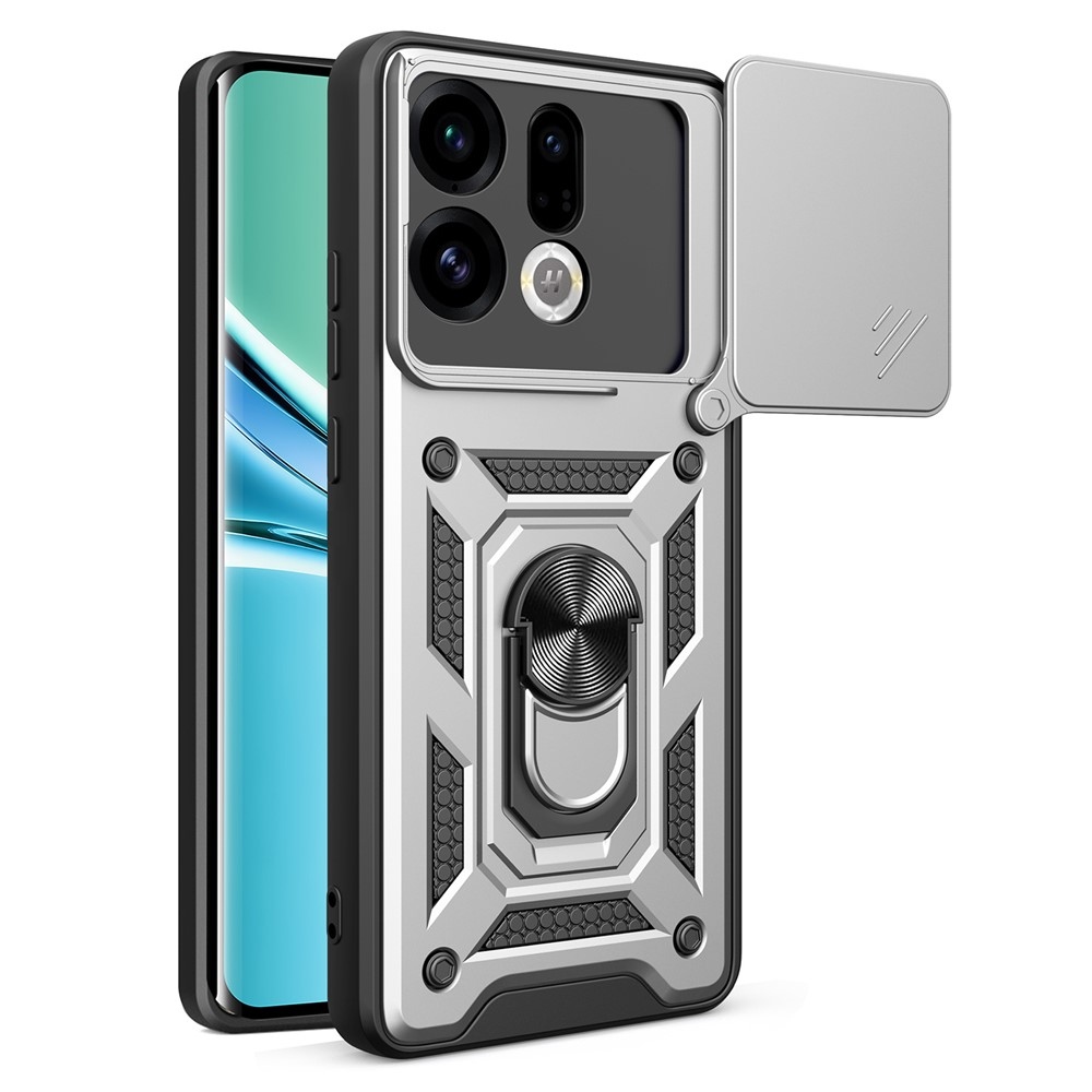 Slide odolný kryt na mobil Oppo Find X9 5G - stříbrný