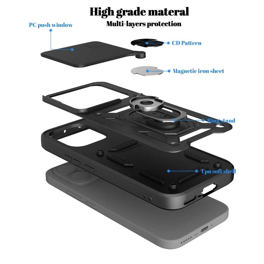 Slide odolný kryt na mobil Xiaomi 17T - černý