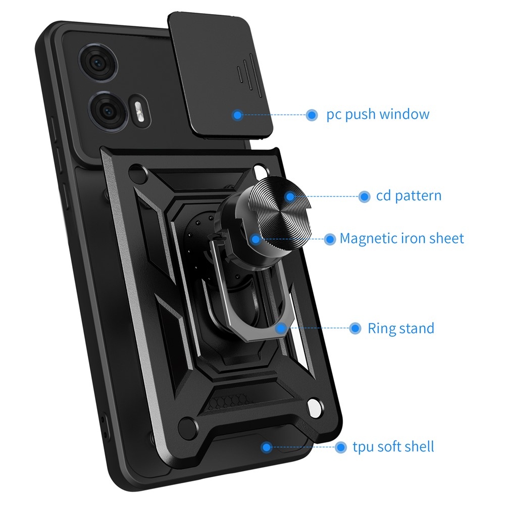 Slide odolný kryt na Motorola Edge 50 Fusion 5G - černý