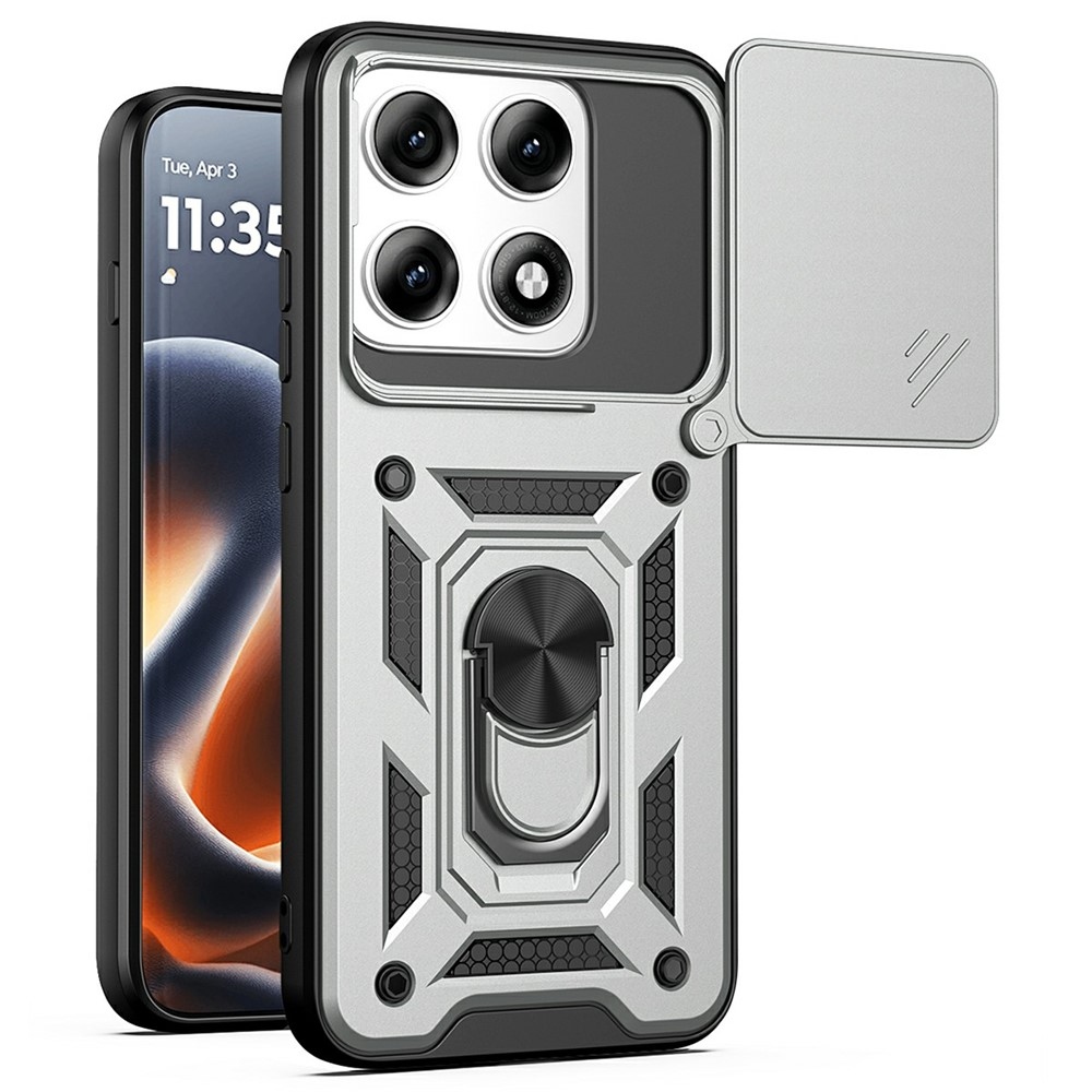 Slide odolný kryt na Motorola Edge 70 Pro 5G - stříbrný