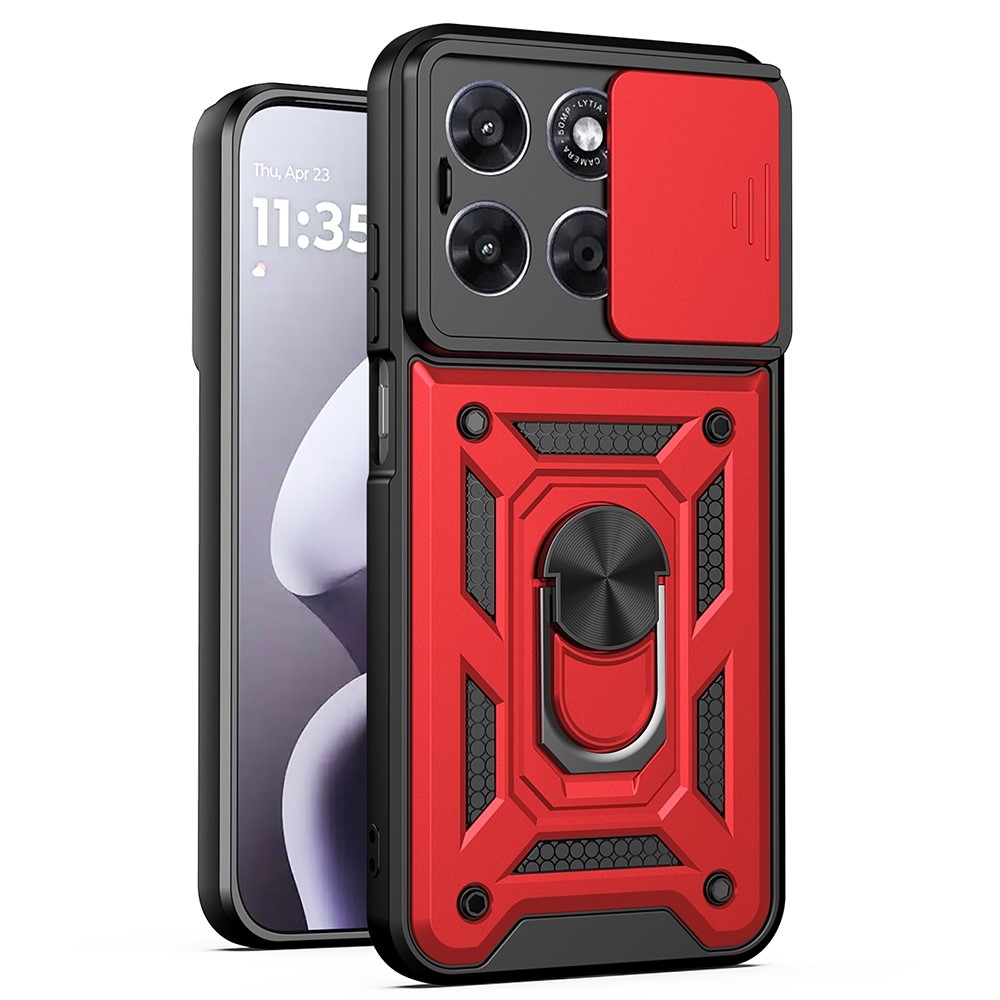 Slide odolný kryt na Motorola Moto G57 Power 5G - červený
