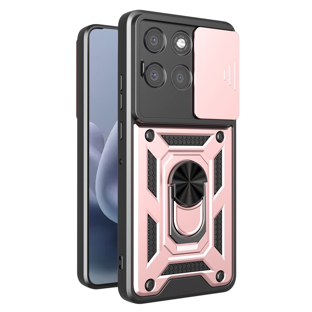 Slide odolný kryt na Motorola Moto G87 5G/G77 5G/G67 5G - růžovozlatý