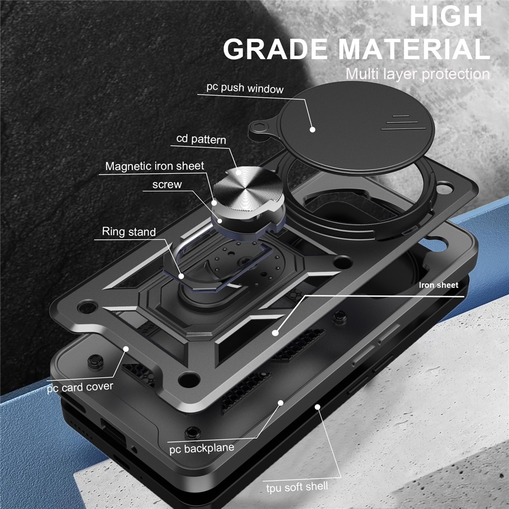Slide odolný kryt na Nothing Phone (3a) Pro - černý
