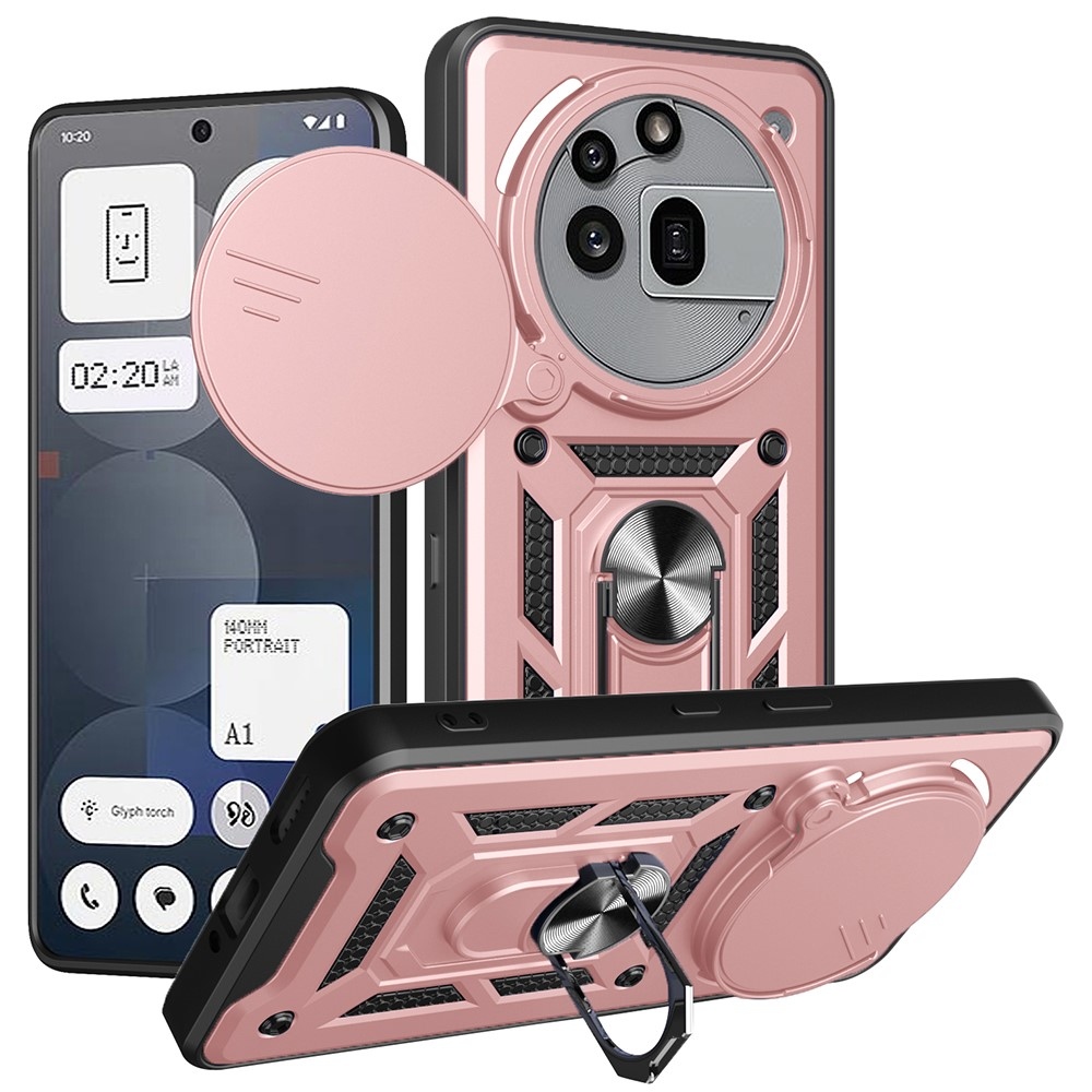 Slide odolný kryt na Nothing Phone (3a) Pro - růžovozlatý