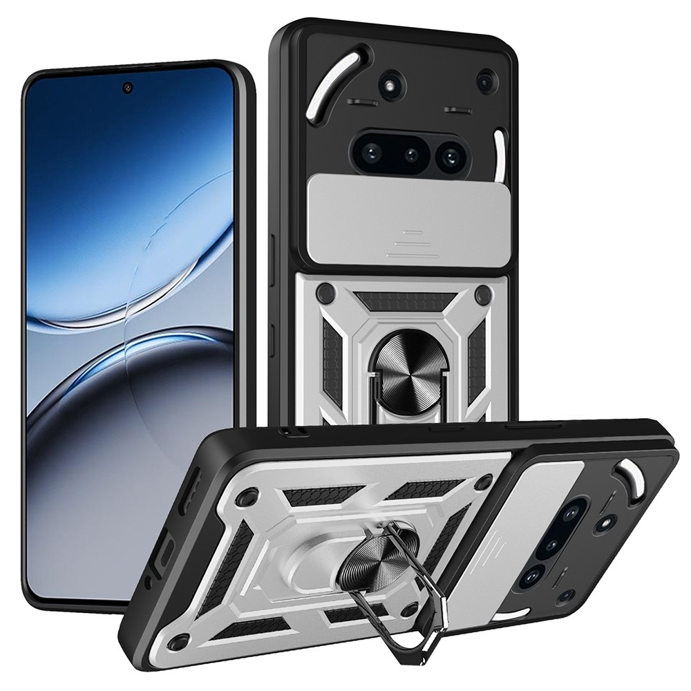 Slide odolný kryt na Nothing Phone (3a) - stříbrný