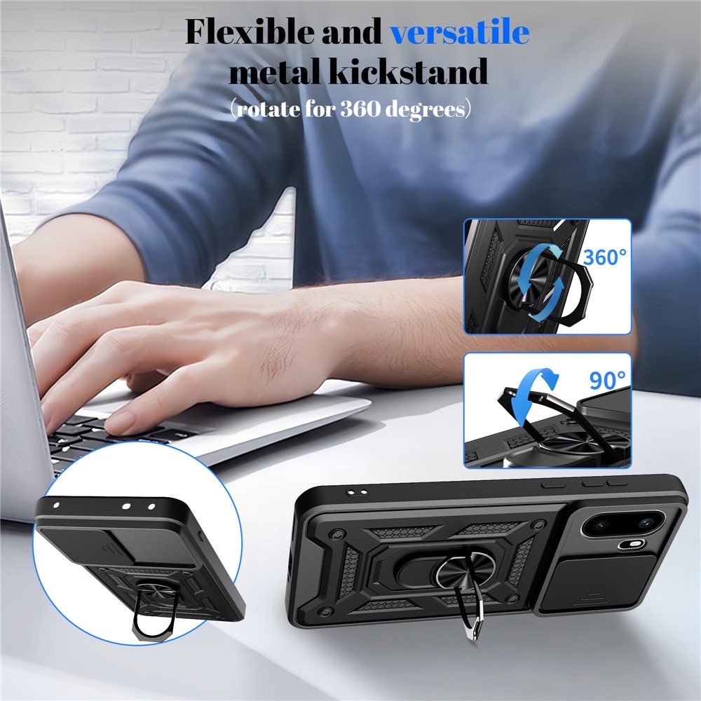 Slide odolný kryt na OnePlus 15R 5G - černý