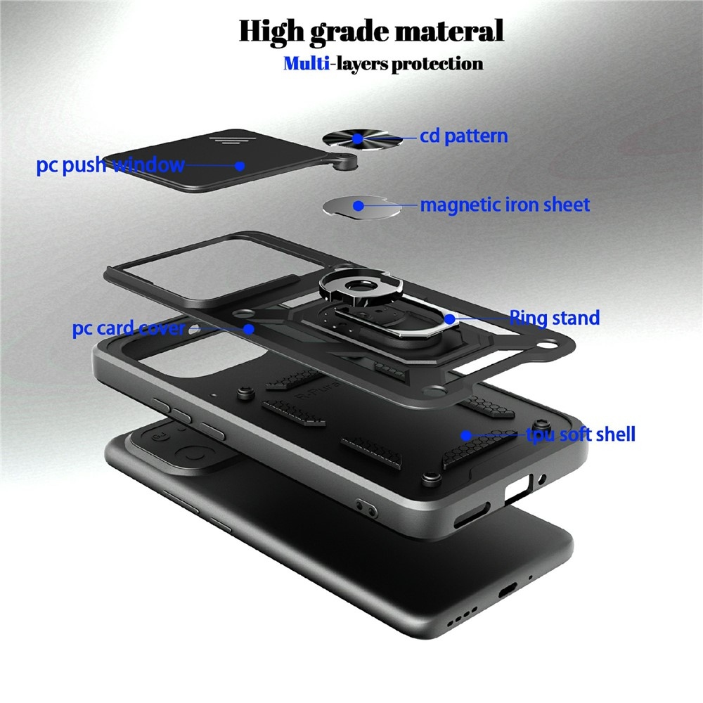 Slide odolný kryt na Realme 16 Pro+ 5G - černé
